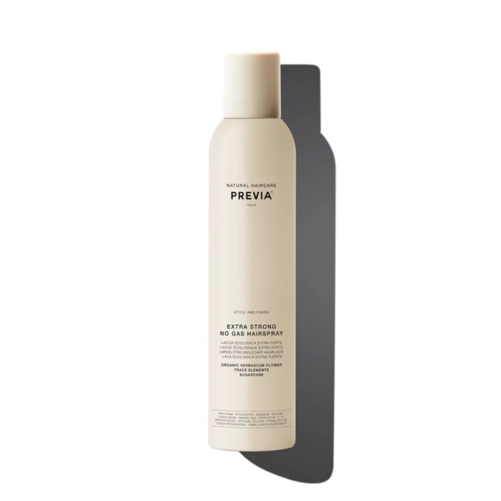 PREVIA No-Gas Hairspray, Extra Strong Volumizing and Anti Frizz
